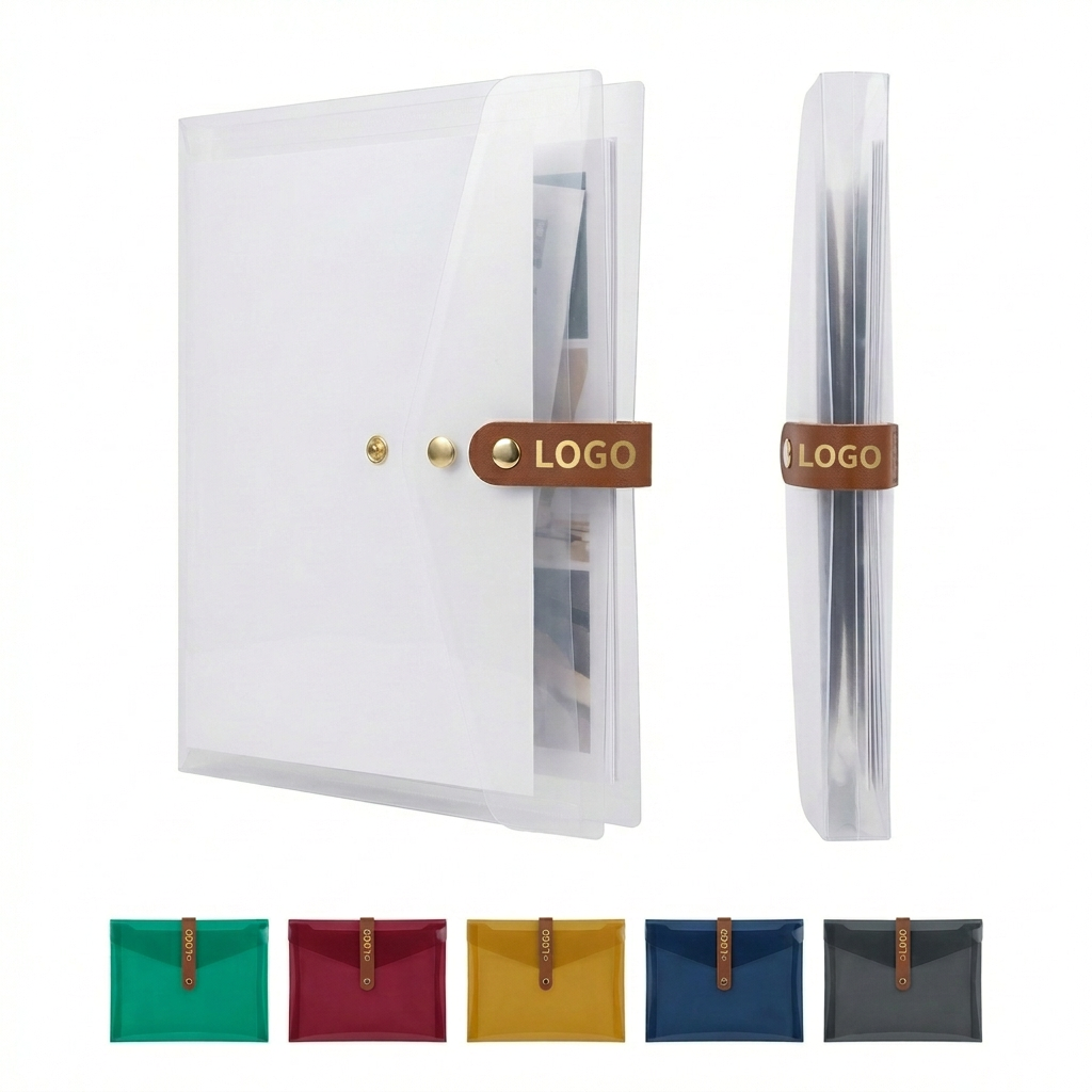 Expandable Snap-Closure Document Envelope with Strap, Holds 200 Sheets