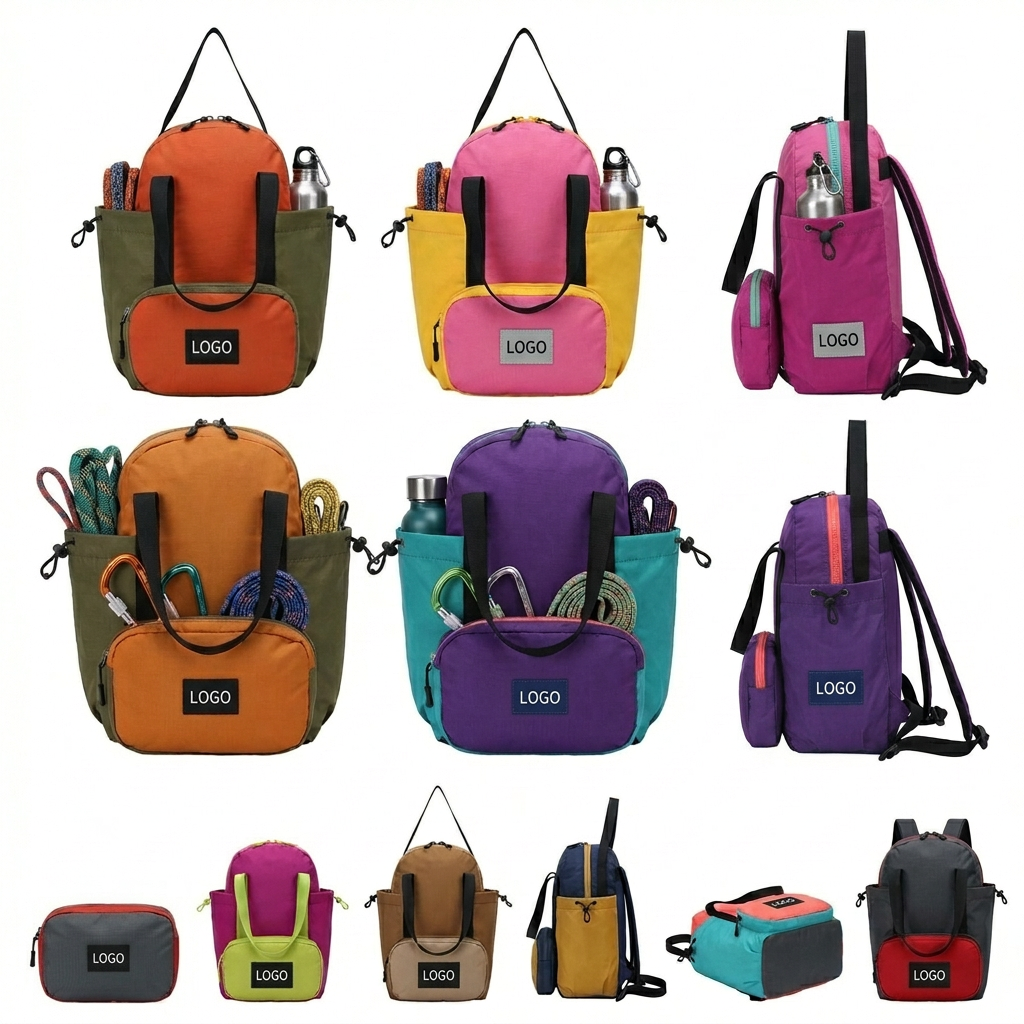 Versatile Convertible Backpack for Sports & Daily Use - 100% Recycled Nylon