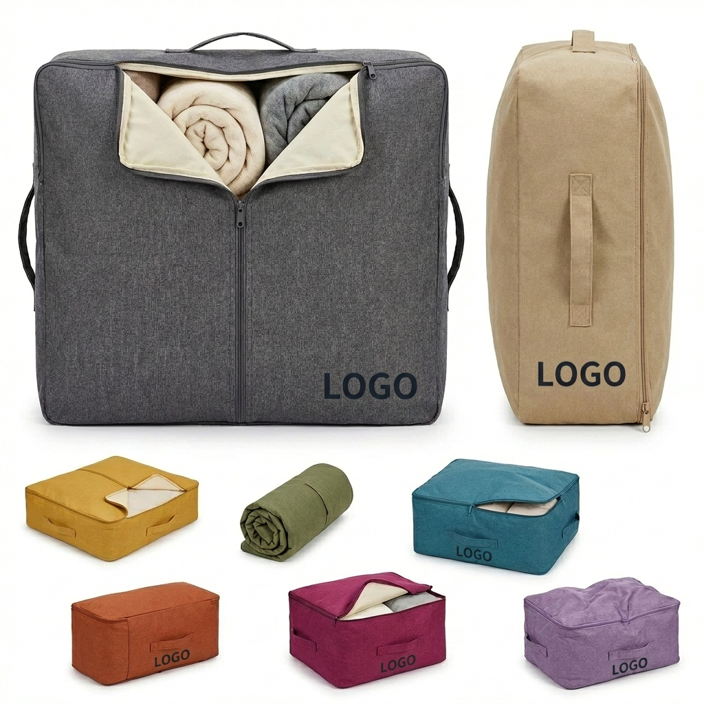 Durable Stackable Storage Tote for Bedding and Clothes, Machine Washable