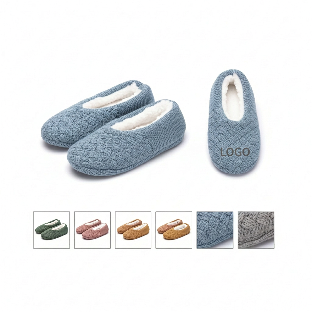 Plush Foldable Grip Slipper Socks for Dance Practice & Lounge
