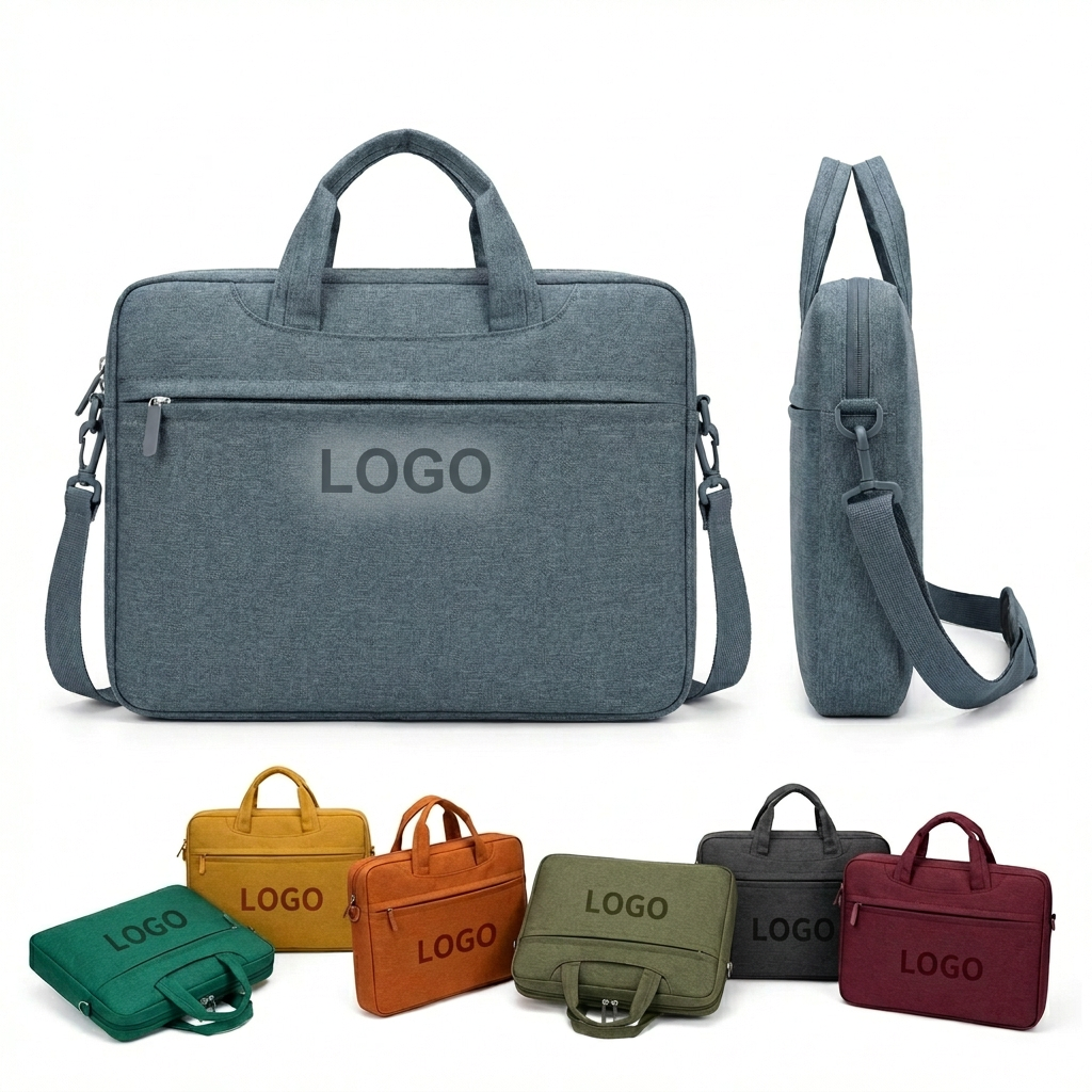 Water-Resistant Laptop Sleeve with Fleece Lining and Comfort Grip
