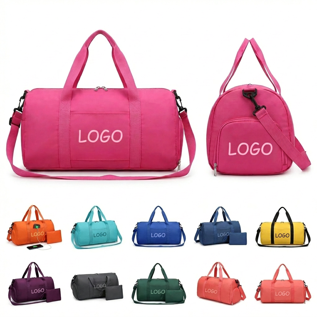 Fitness Pro Gear Bag with USB Port and Spacious Wet Pocket