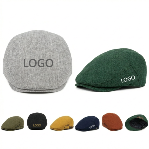Classic Unisex Linen Flat Cap - Lightweight & Versatile
