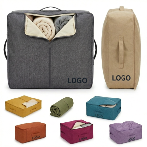 Durable Stackable Storage Tote for Bedding and Clothes, Machine Washable