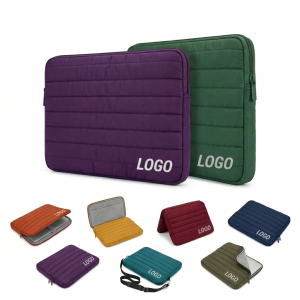 Rugged Polyester & EVA Laptop Sleeve with Water & Impact Protection
