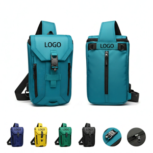 Durable Oxford Anti-Theft Sling Backpack with USB Charging Port