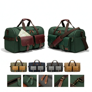 The Voyager Luxe Tote: Water-Resistant Duffel with Removable Shoe Pocket