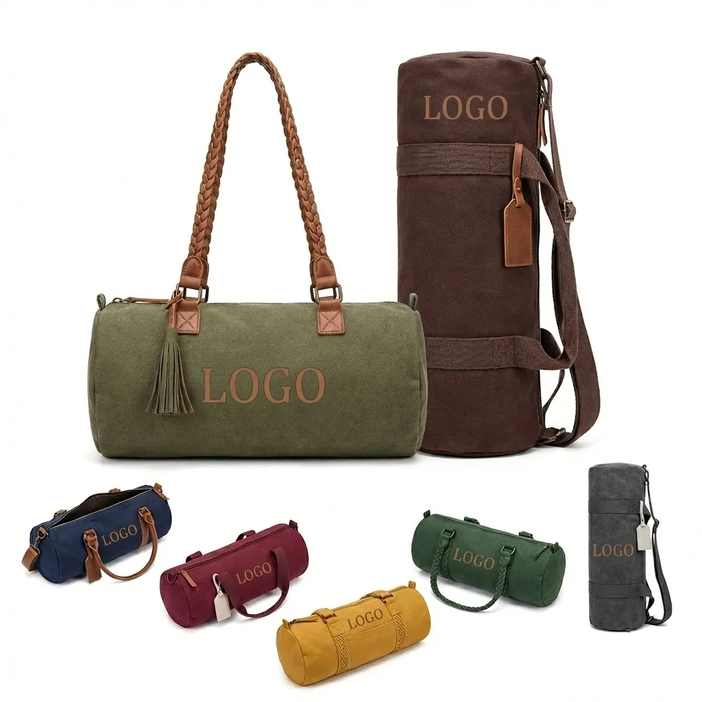 Gym & Yoga Class Tote Bag with Full Zipper for Yoga Mats, Prop 65 Compliant