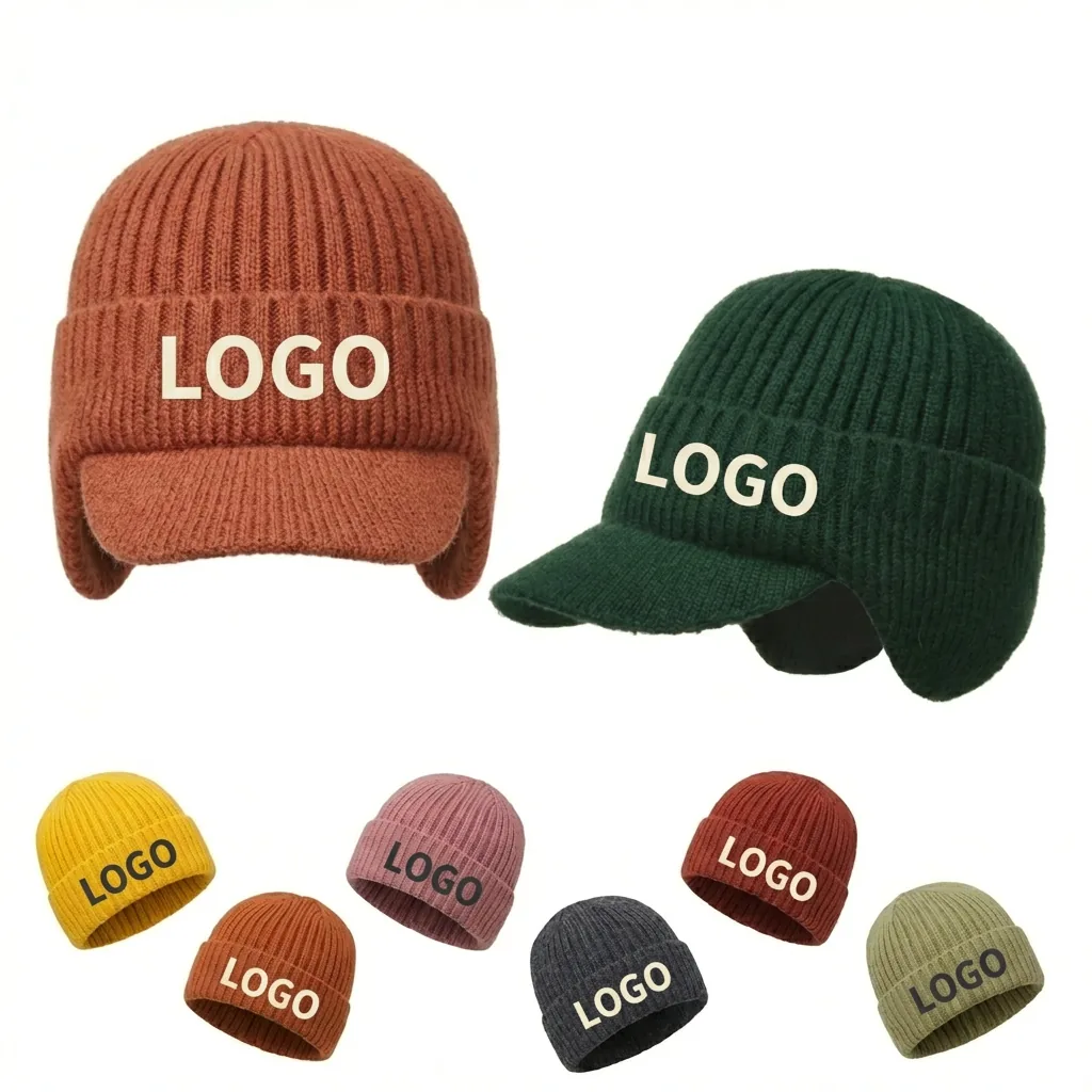 Classic Knit Winter Beanie Set