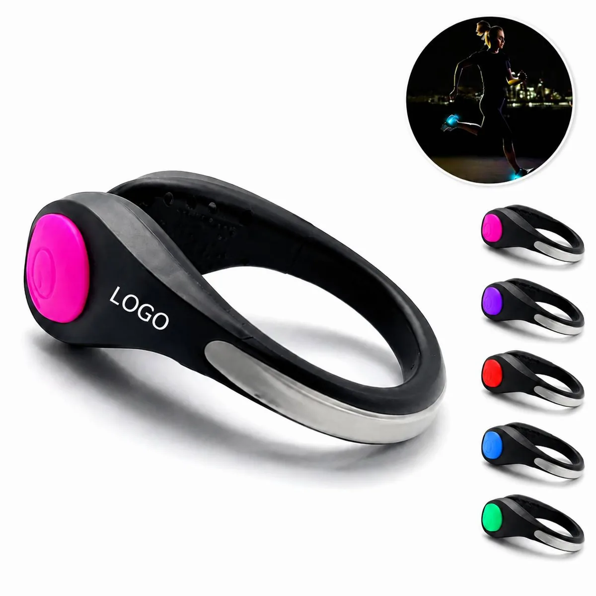 LED Shoe Clip Lights for Night Jogging, Bright