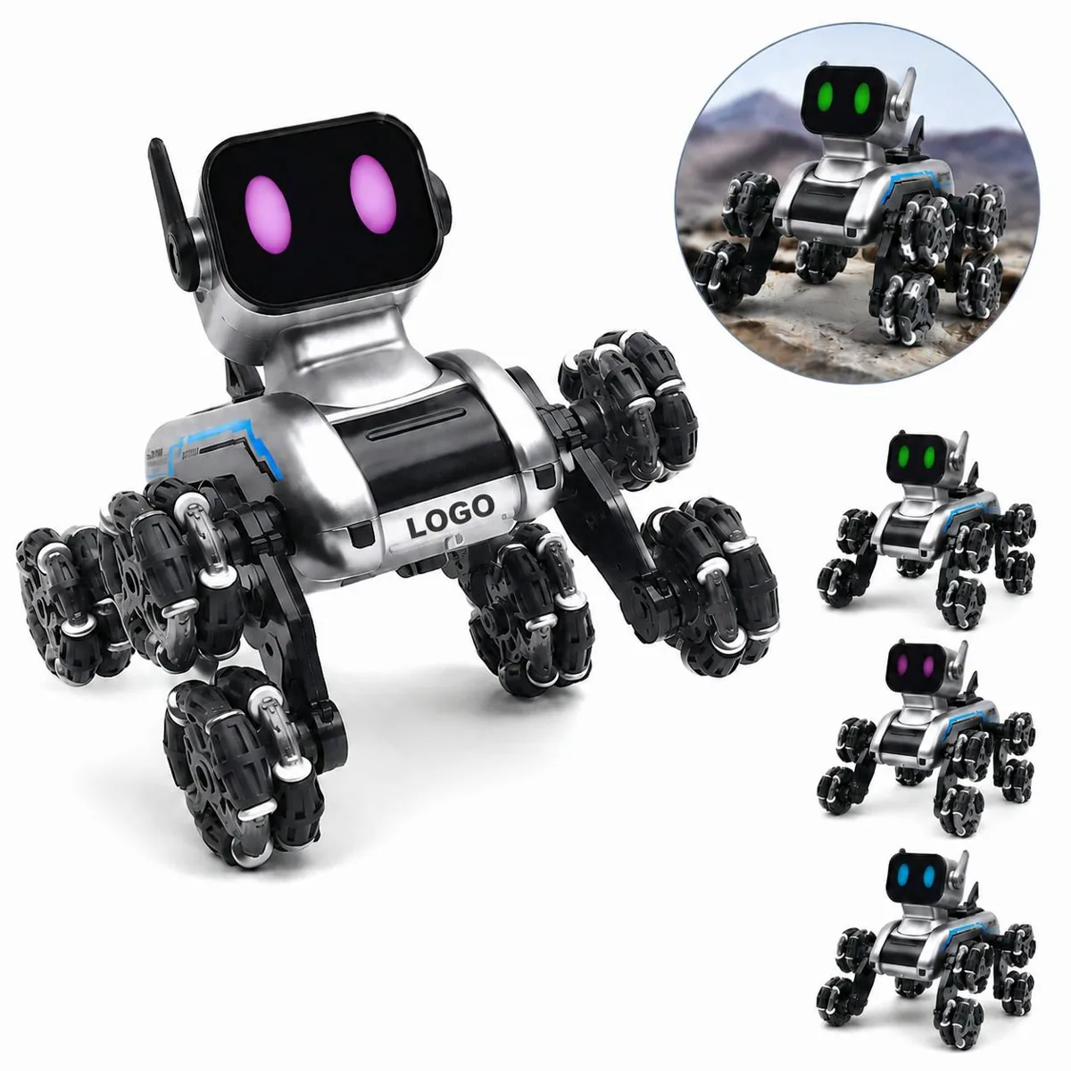 Interactive Robot Dog Toy with Remote Control, Stunt Moves