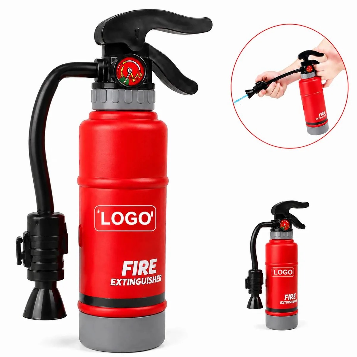 Water Spray Fire Extinguisher Toy for Kids Firefighter Role