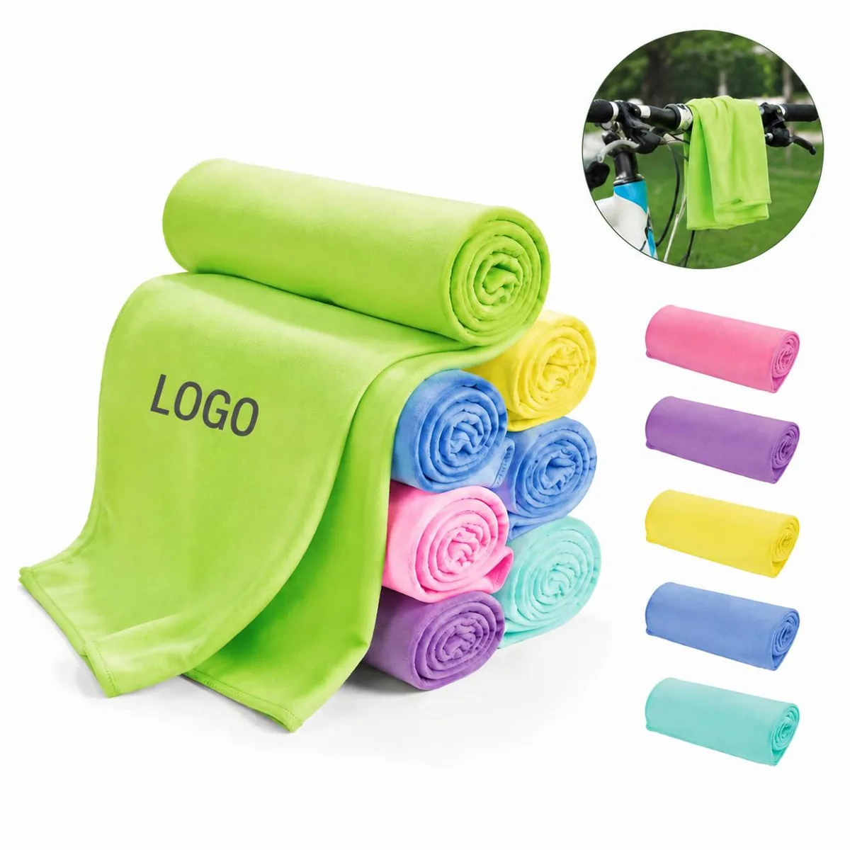 Cooling Towel for Sports, Gym, Camping, 4 Colors, Instant