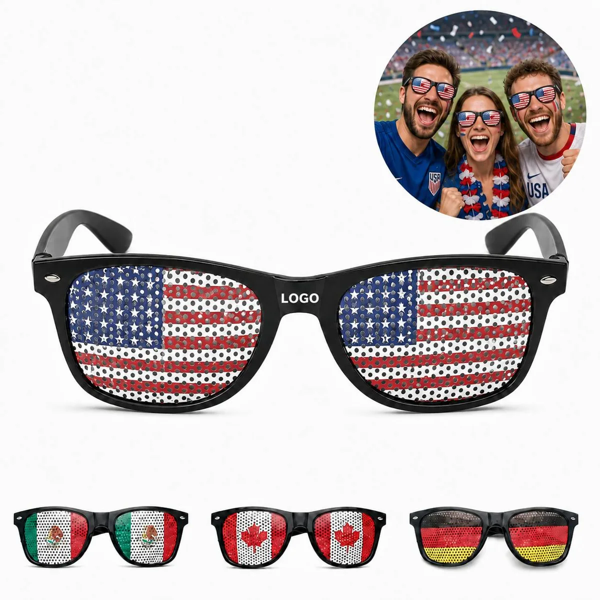 American Pride Star Sunglasses Festive UV Protective Eyewear