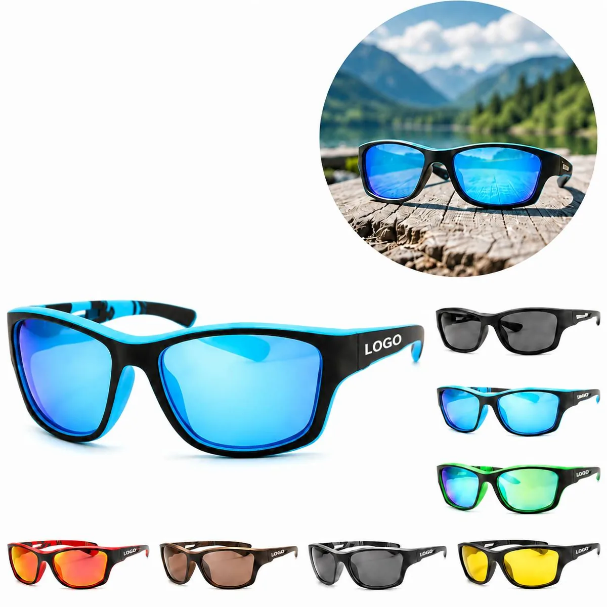 Men Sports Polarized Sunglasses UV400 Protection
