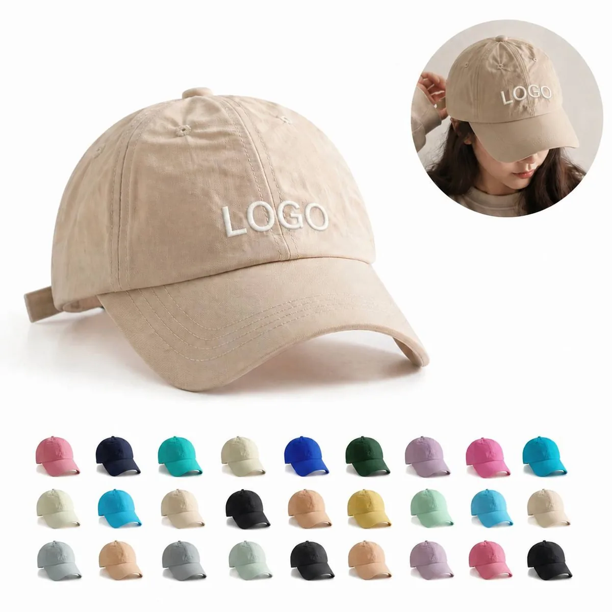 Kids Quick Dry Baseball Cap Adjustable Buckle Sun Hat