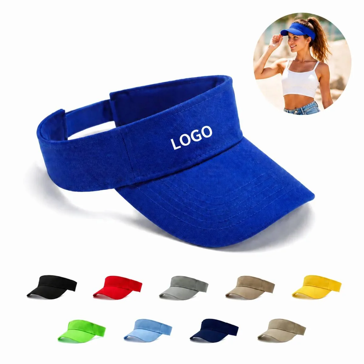 Outdoor Quick Dry Sun Hat with Ponytail Opening, UV