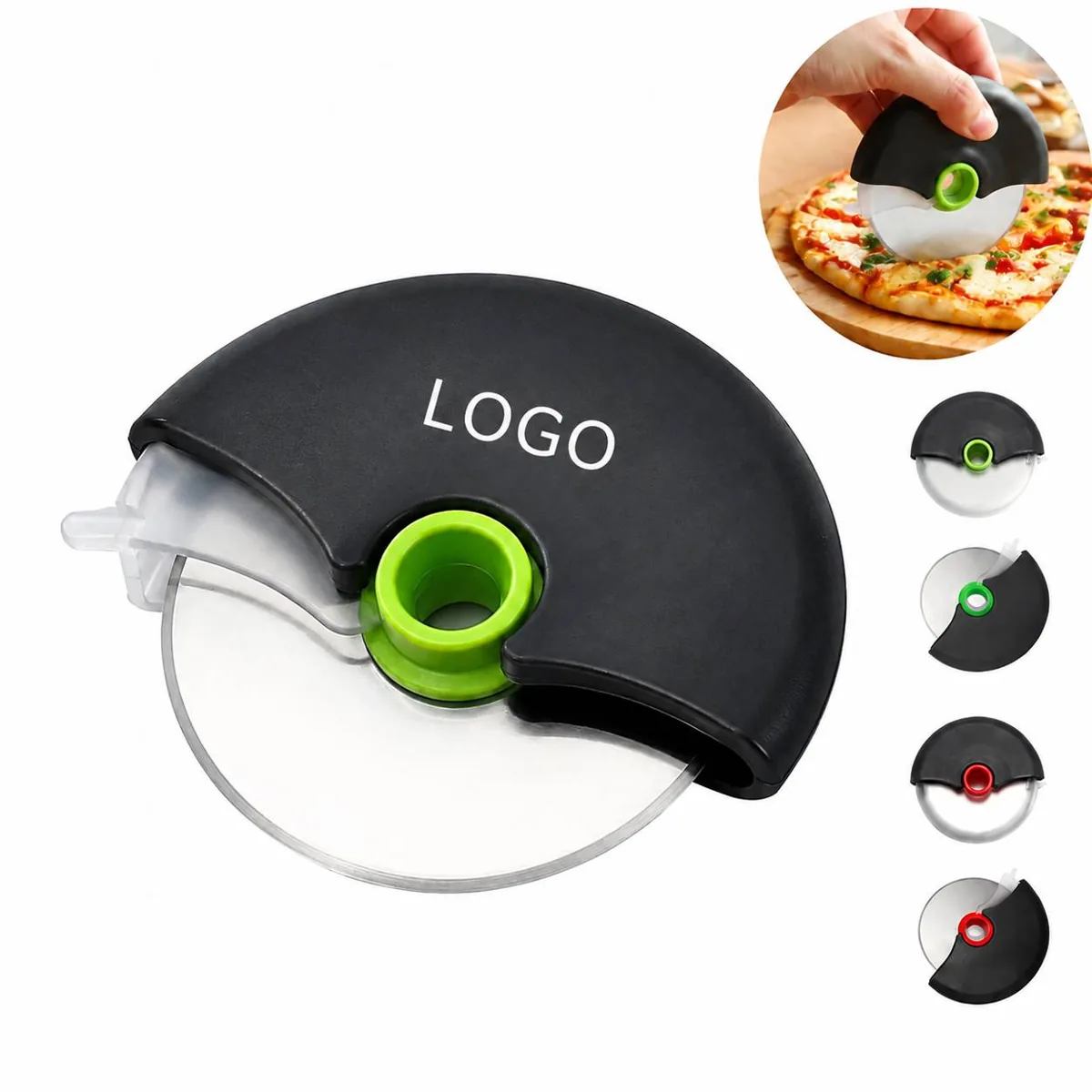 Stainless Steel Pizza Cutter Wheel with 360° Rotary Blade