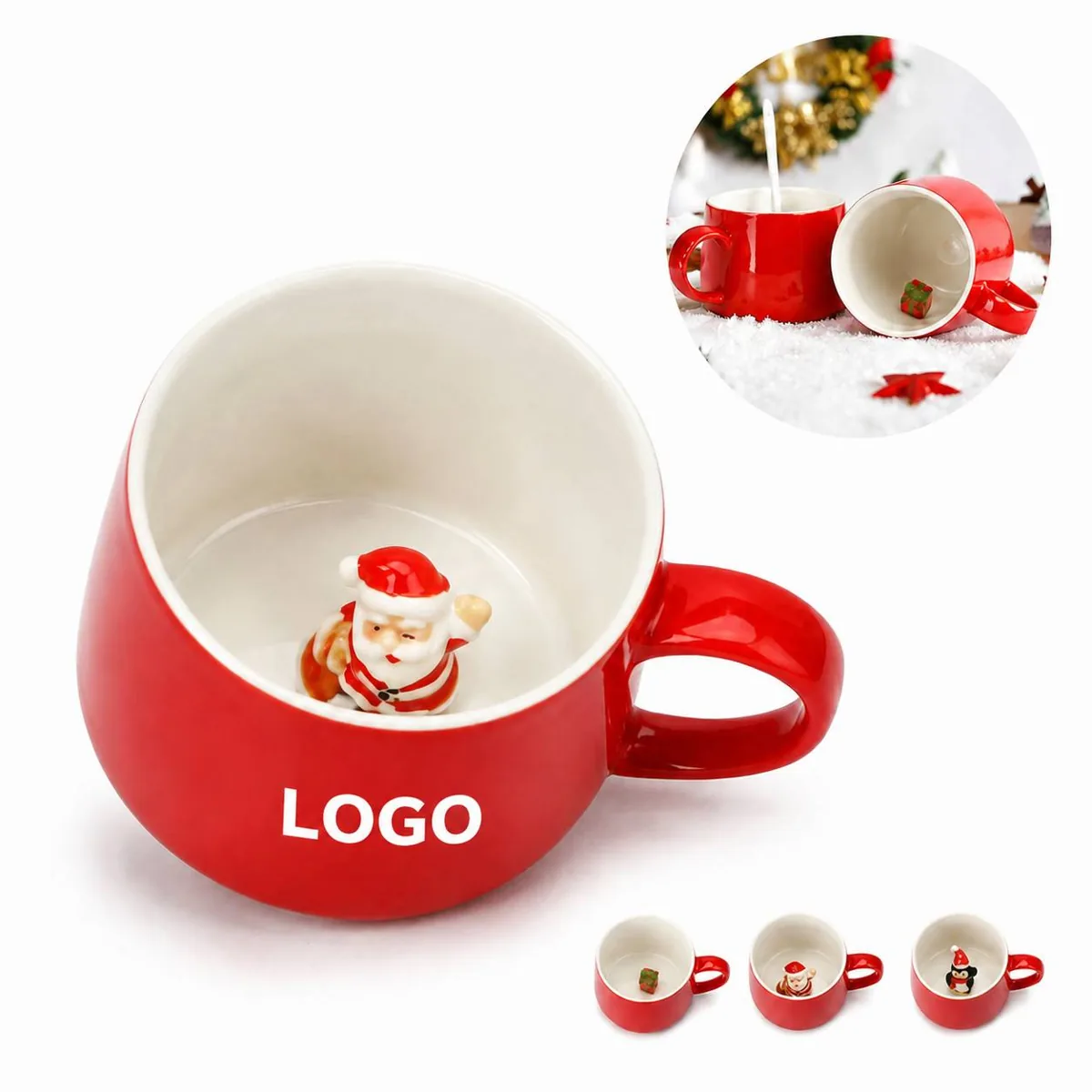 3D Animal Ceramic Coffee Mug with Surprise Design
