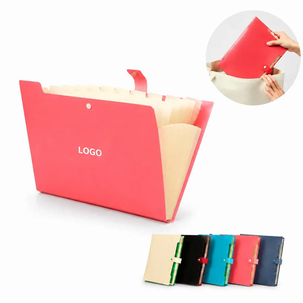 8 Pocket Expanding Accordion File Organizer, Water-Resistant