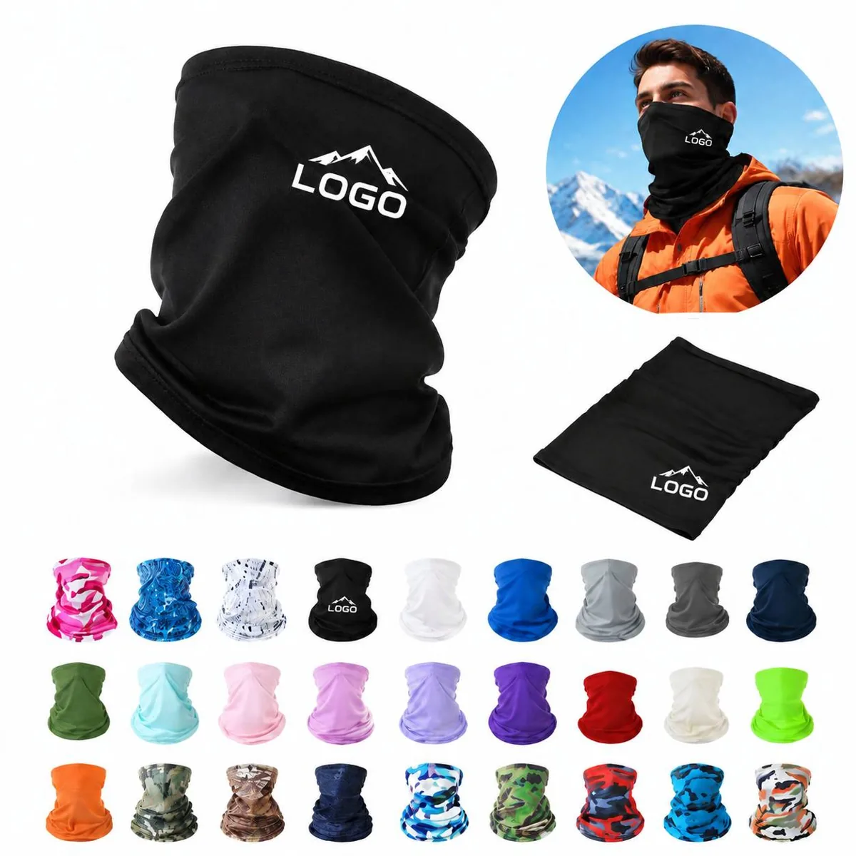 Breathable Sun Guard Neck Gaiter for Outdoor Activities