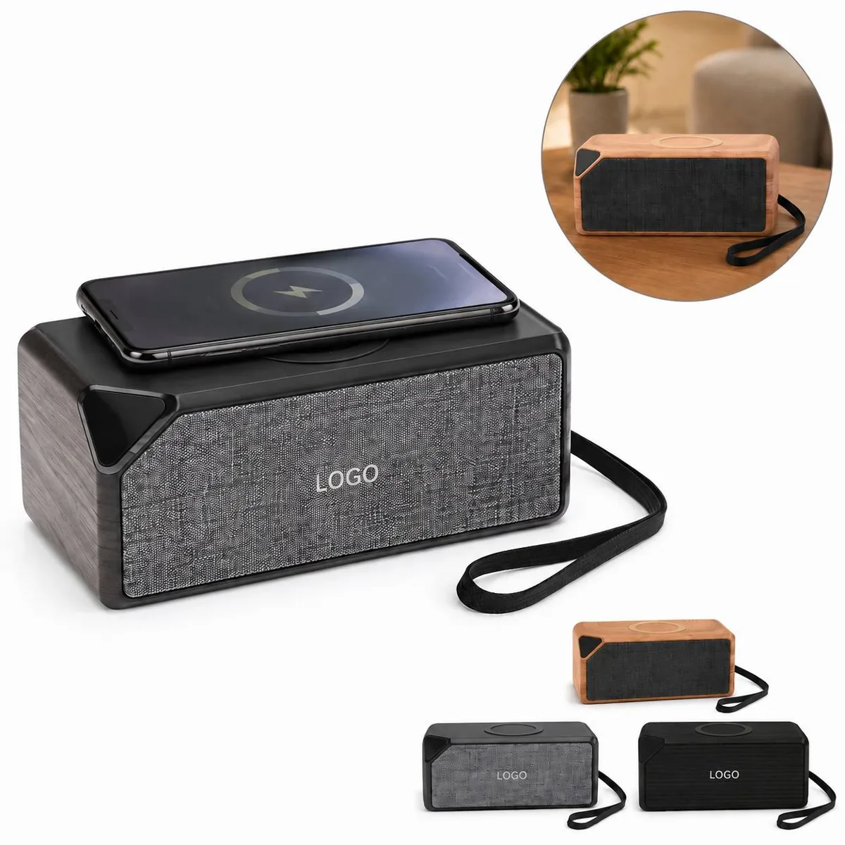 Wireless Charger Speaker with Fast Wireless Charging Pad