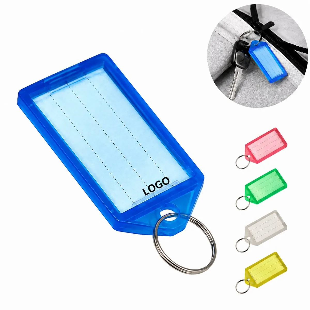 Customizable Polypropylene ID Key Tags for Luggage, Pets