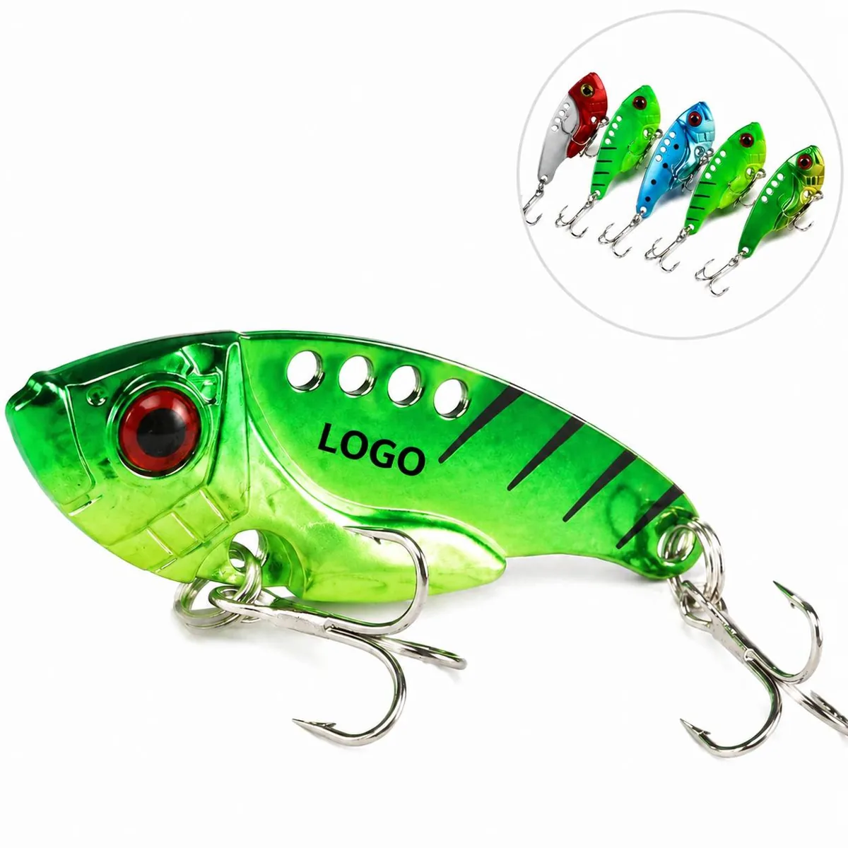 3D Eye Metal Blade Fishing Lure Fast Sinking 11g