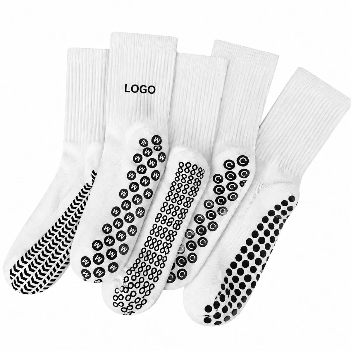 Non Slip Grip Socks with Silicone Traction for Safe Indoor