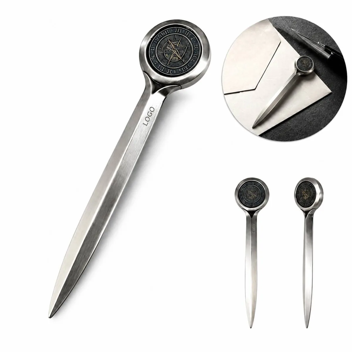 3-in-1 Multifunction Ruler Letter Opener Bookmark for Office