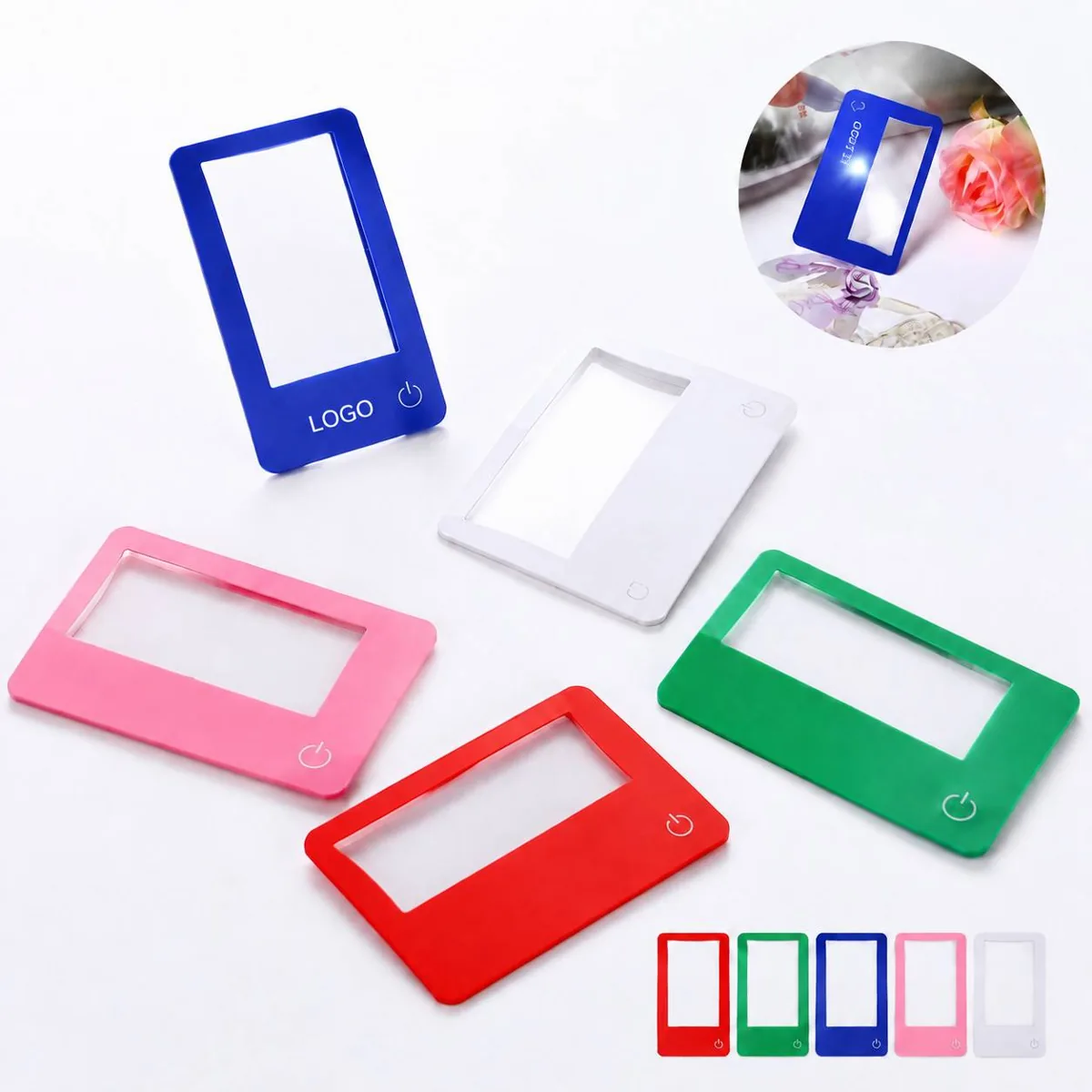 Compact Folding Magnifier Set with 4 Lenses, 3x