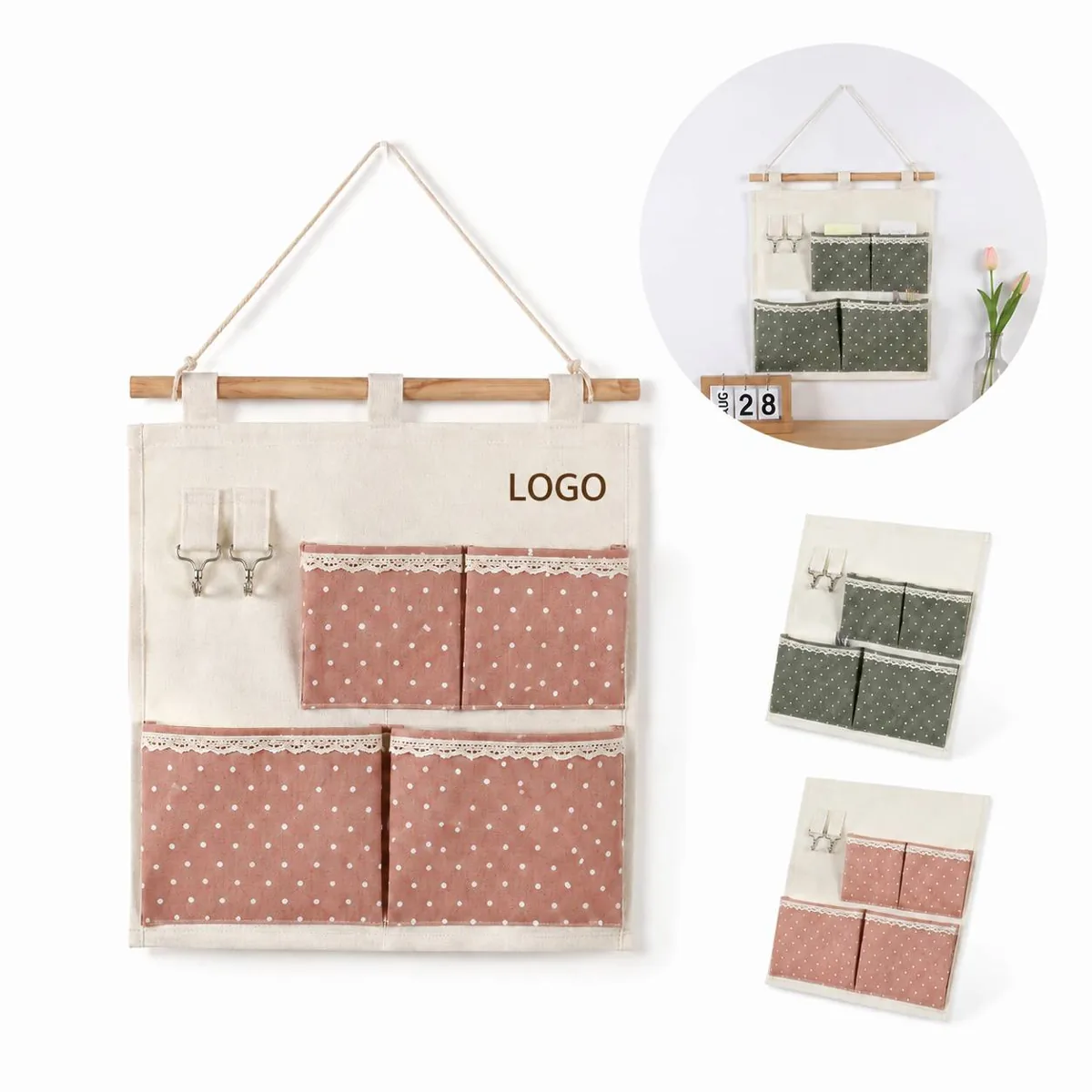 Over Door Hanging Storage Organizer with Pockets