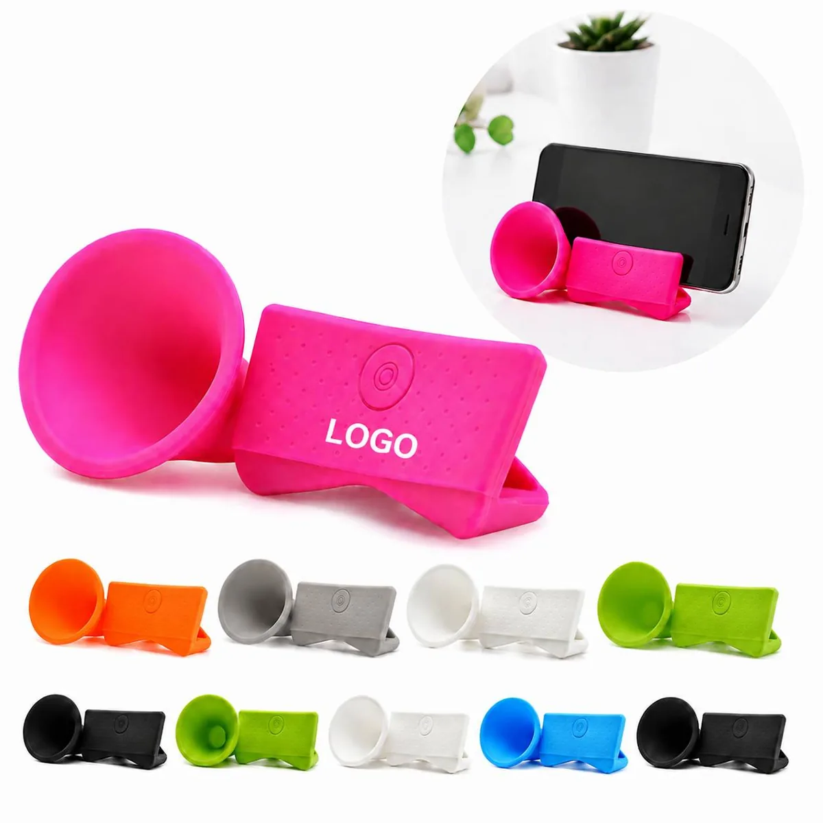 Flexible Silicone Phone Speaker Stand Portable Holder