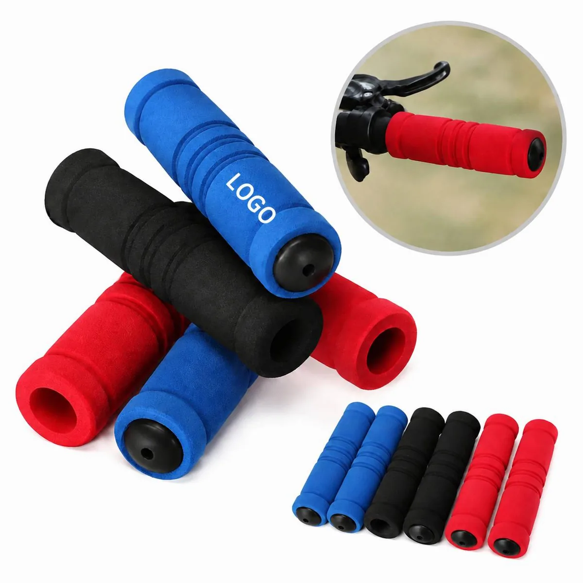 Mountain Bike Handlebar Grips Soft Sponge Comfort Covers