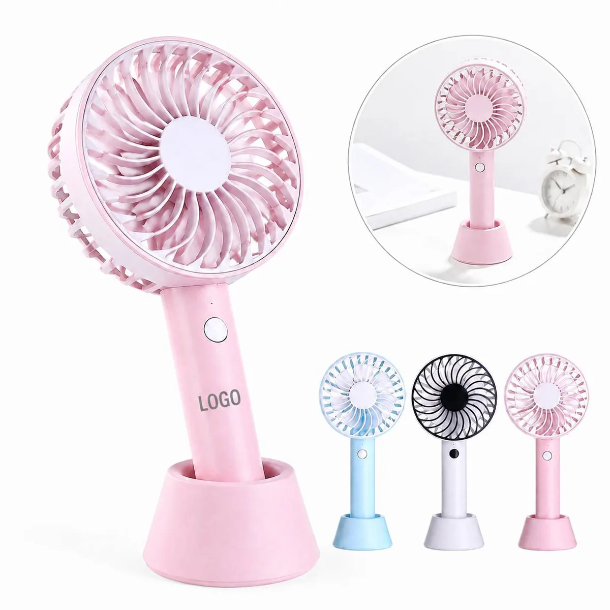 Portable Rechargeable Handheld Fan with Micro USB Cable