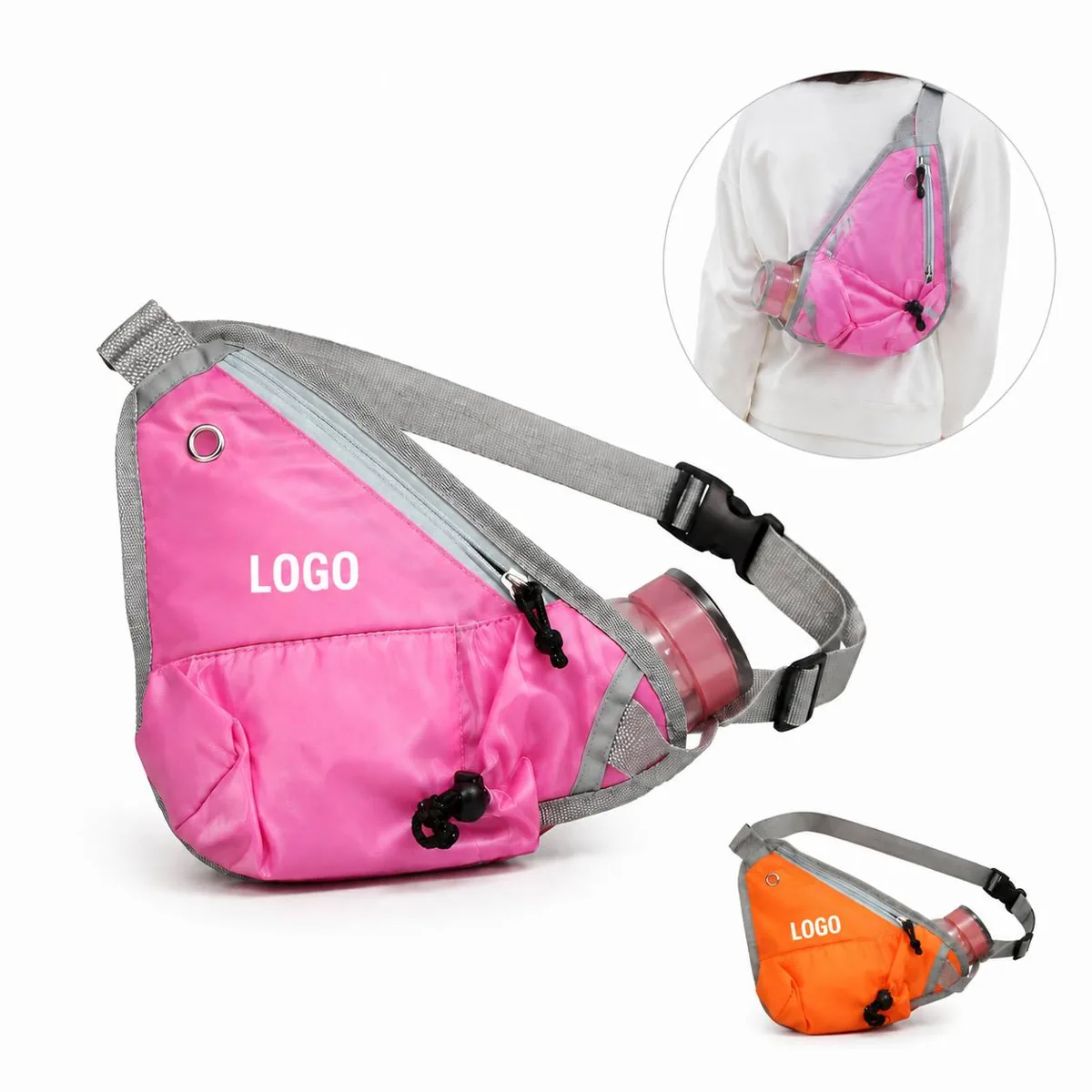 Water Resistant Crossbody Sling Pack for Travel Hiking