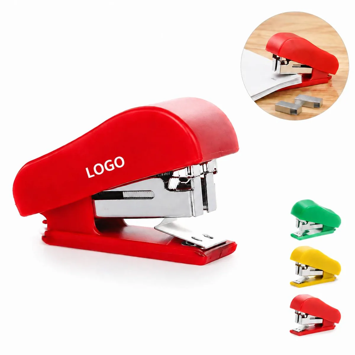 Mini Stapler Set Pastel Floral, Compact for Home Office
