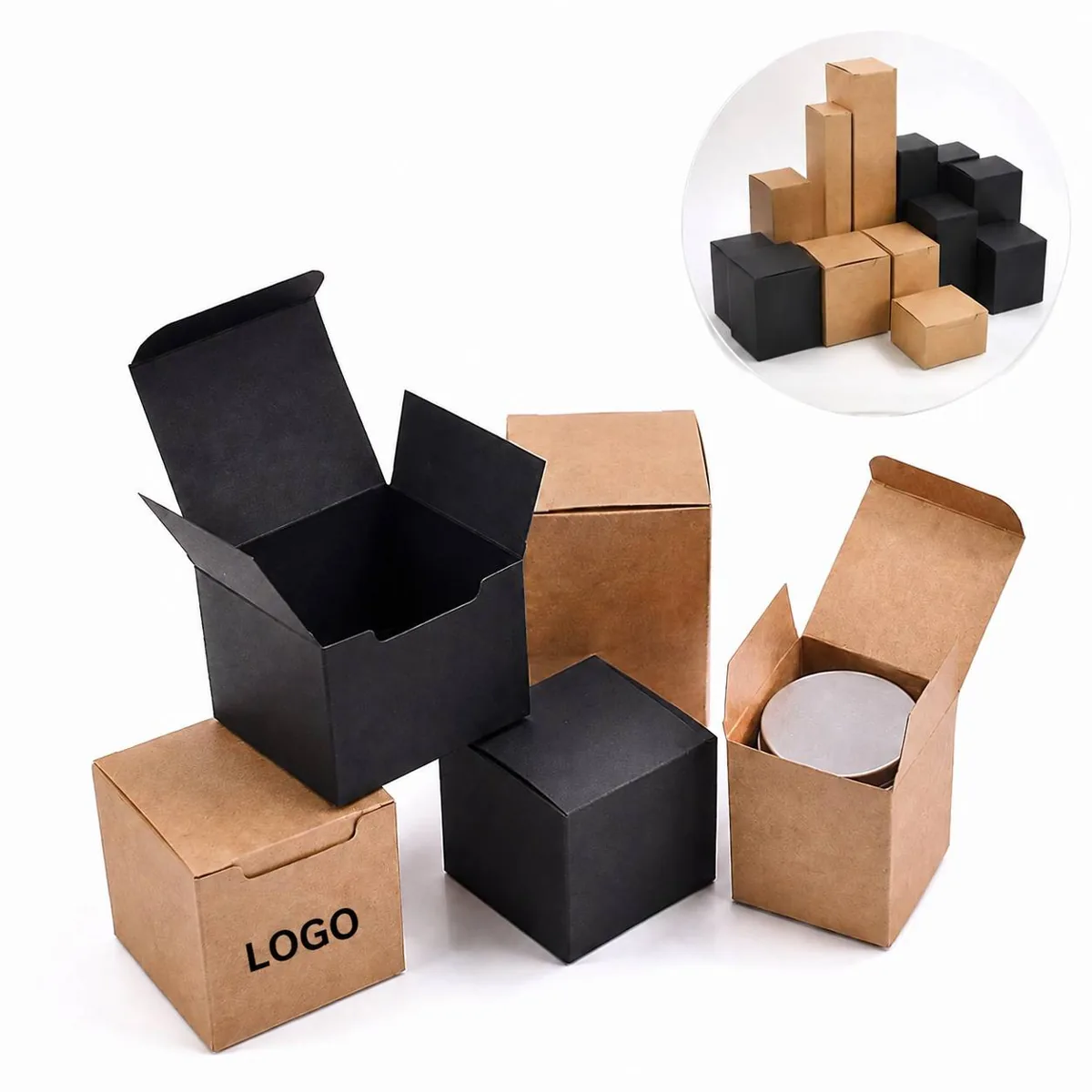 Eco-Friendly Folding Gift Boxes for Retail, Candy, Cupcake