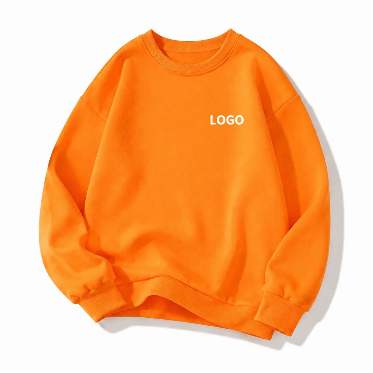Unisex Crewneck Long Sleeve Pullover Sweatshirt Loose Fit