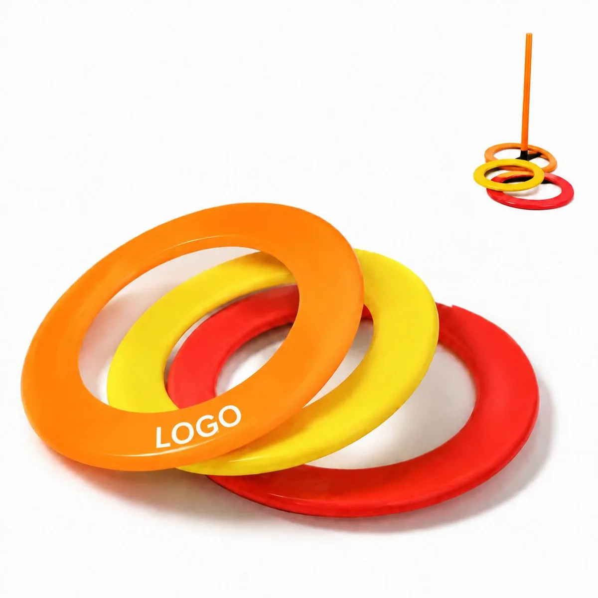 Colorful Flying Ring Beach Game Outdoor Activity Toy
