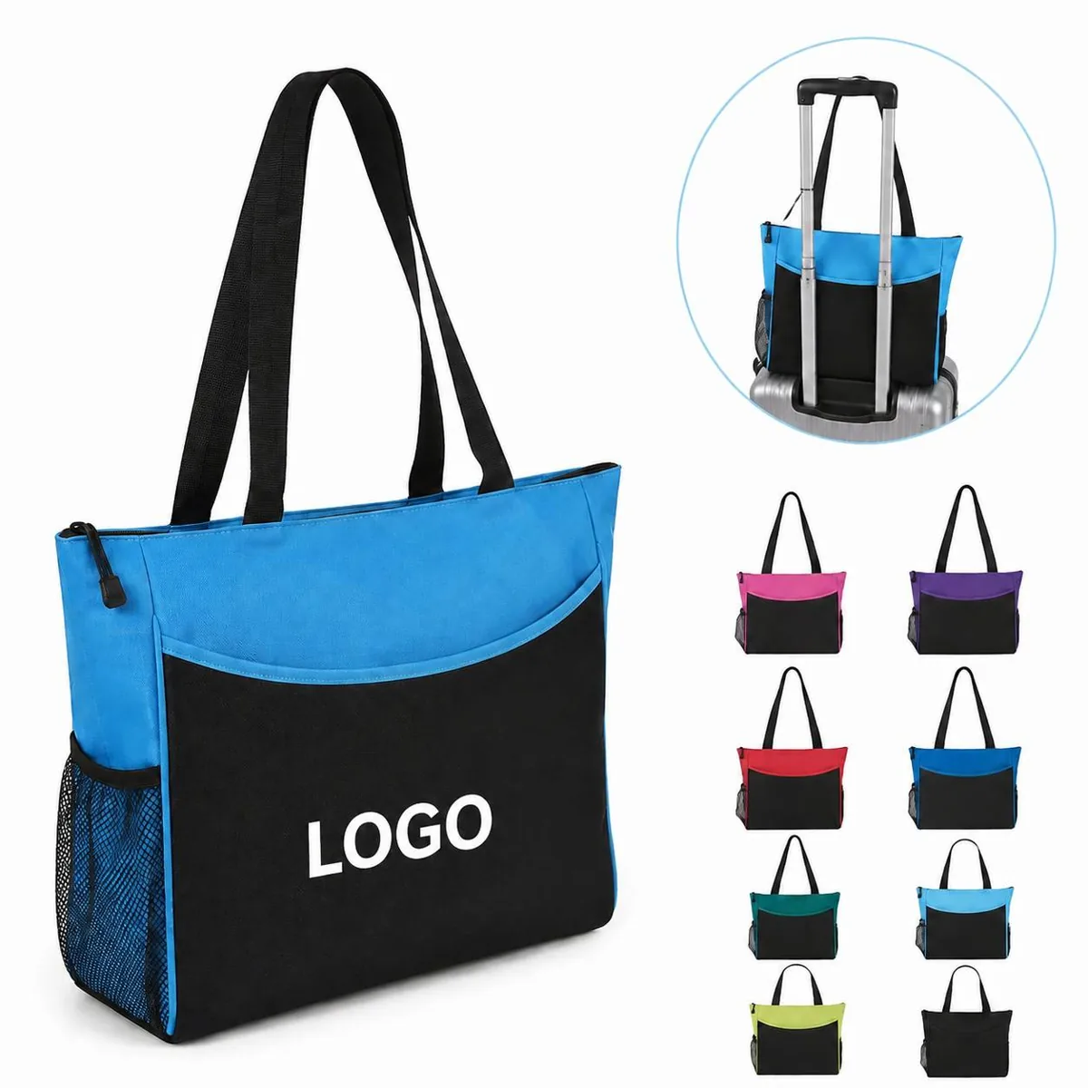 Executive Polyester Conference Organizer Tote with Phone