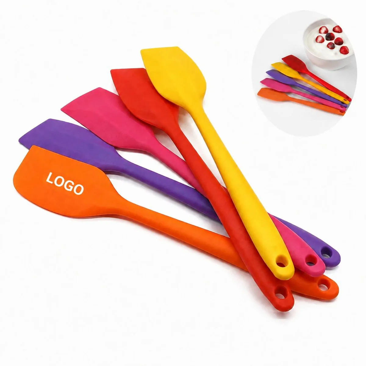 Silicone Spatula Set, Heat Resistant for Baking Mixing
