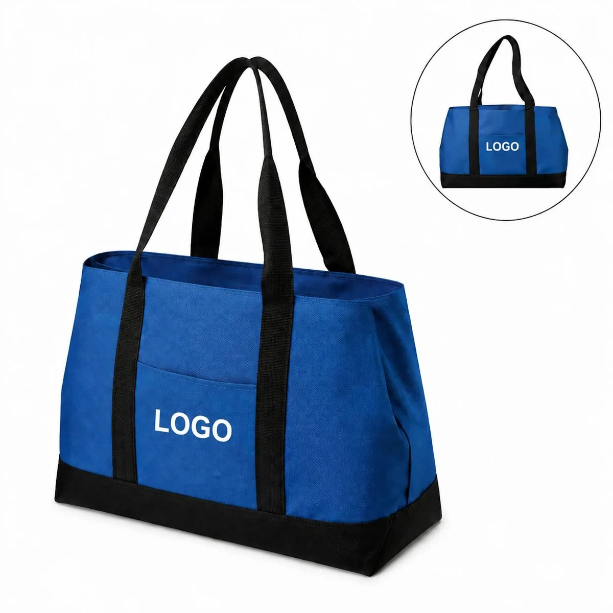 Expandable Tote Bag with Side Snaps
