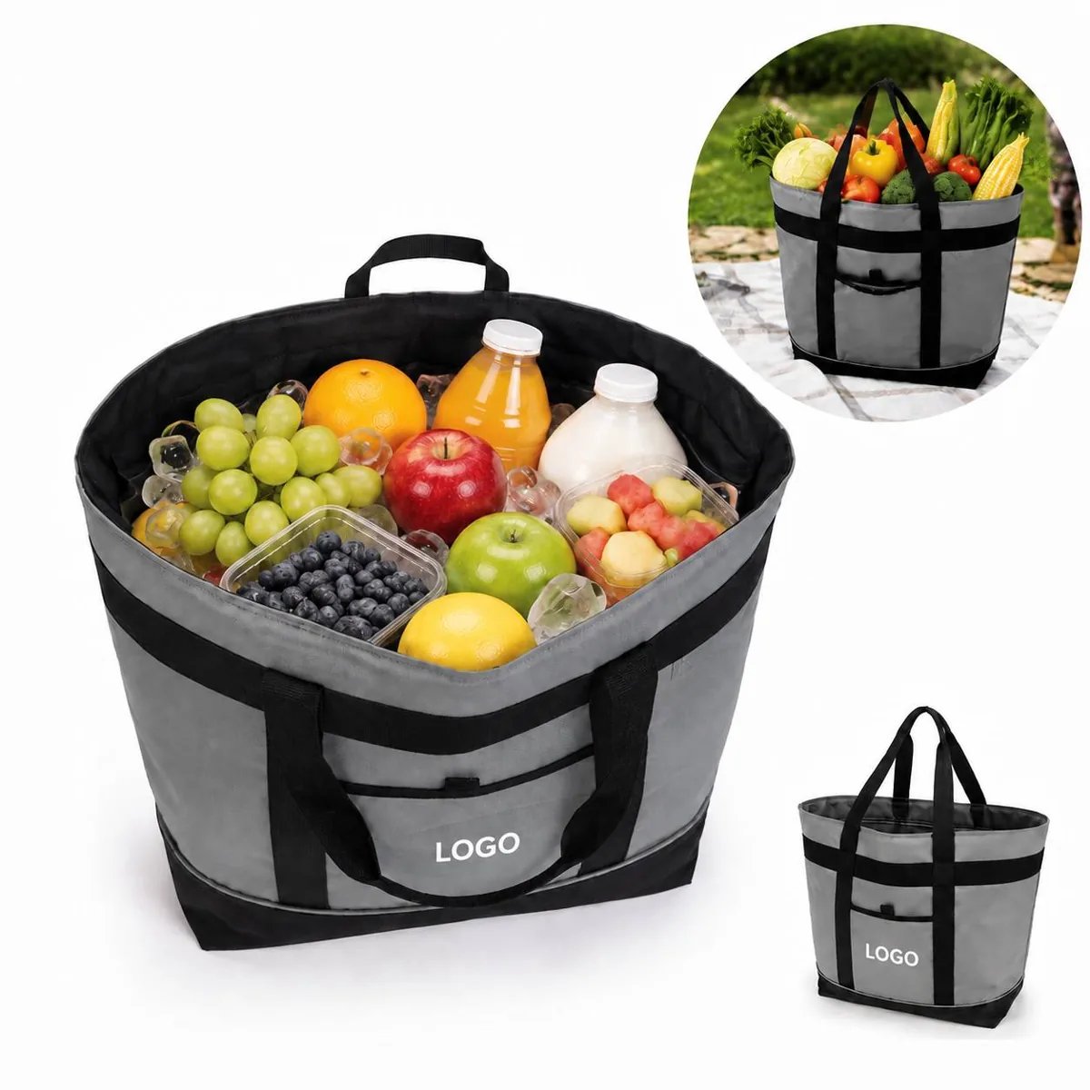 Heavy Duty Insulated Cooler Tote with Waterproof Lining