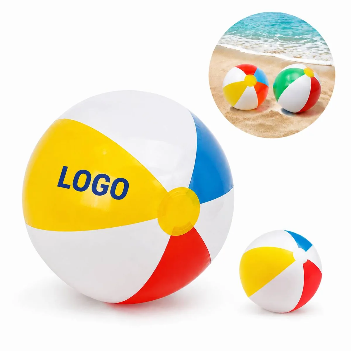 Durable Inflatable Beach Ball for Pool Parties and Beach