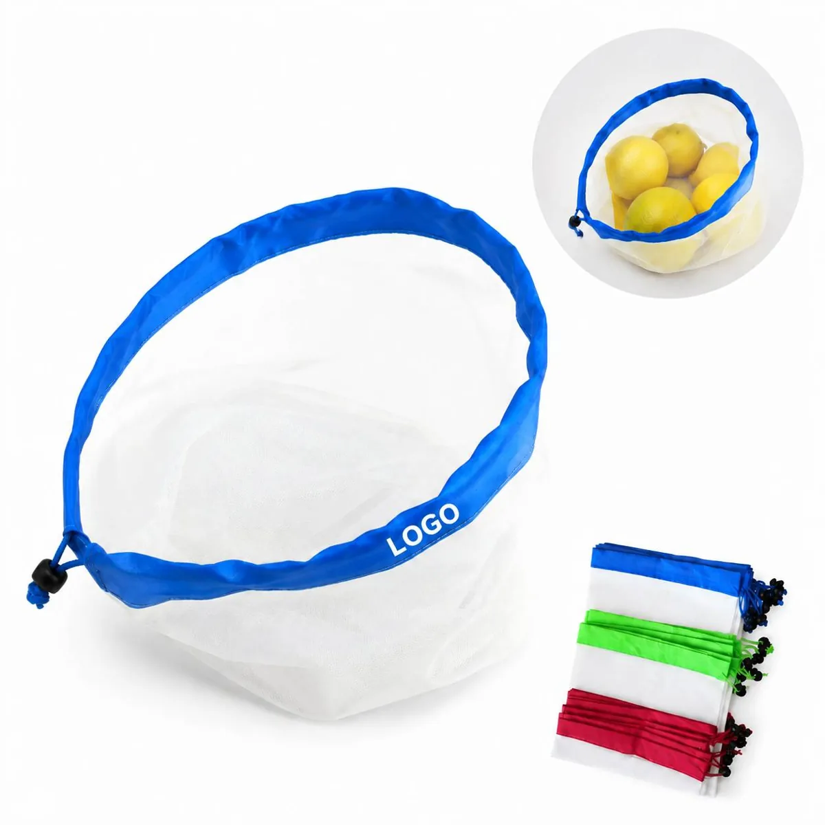 Reusable Mesh Produce Bags for Grocery & Farmers Market