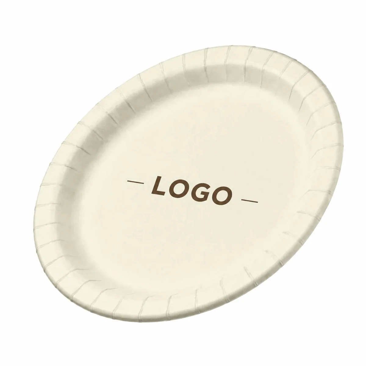 Heavy-Duty White Cardboard Disposable Plates for Parties