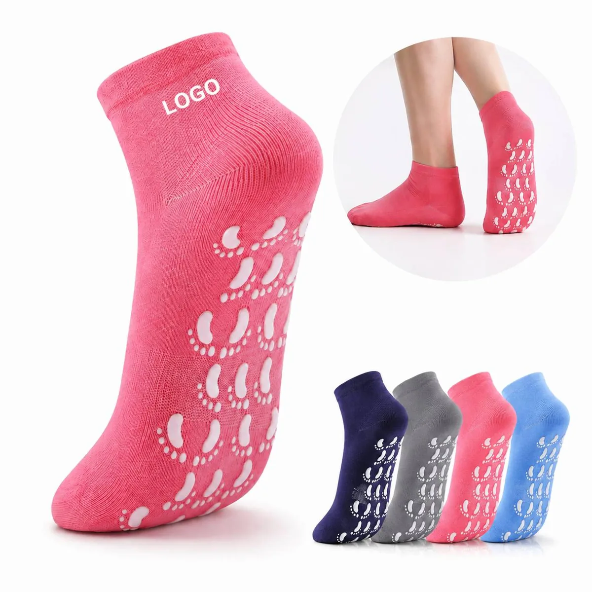 Ultra Grip Non Slip Socks Full Heel Toe Traction for Yoga