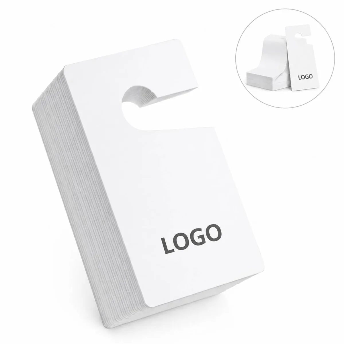 Blank PVC Door Hanger Tags for Parking Permits & Decor
