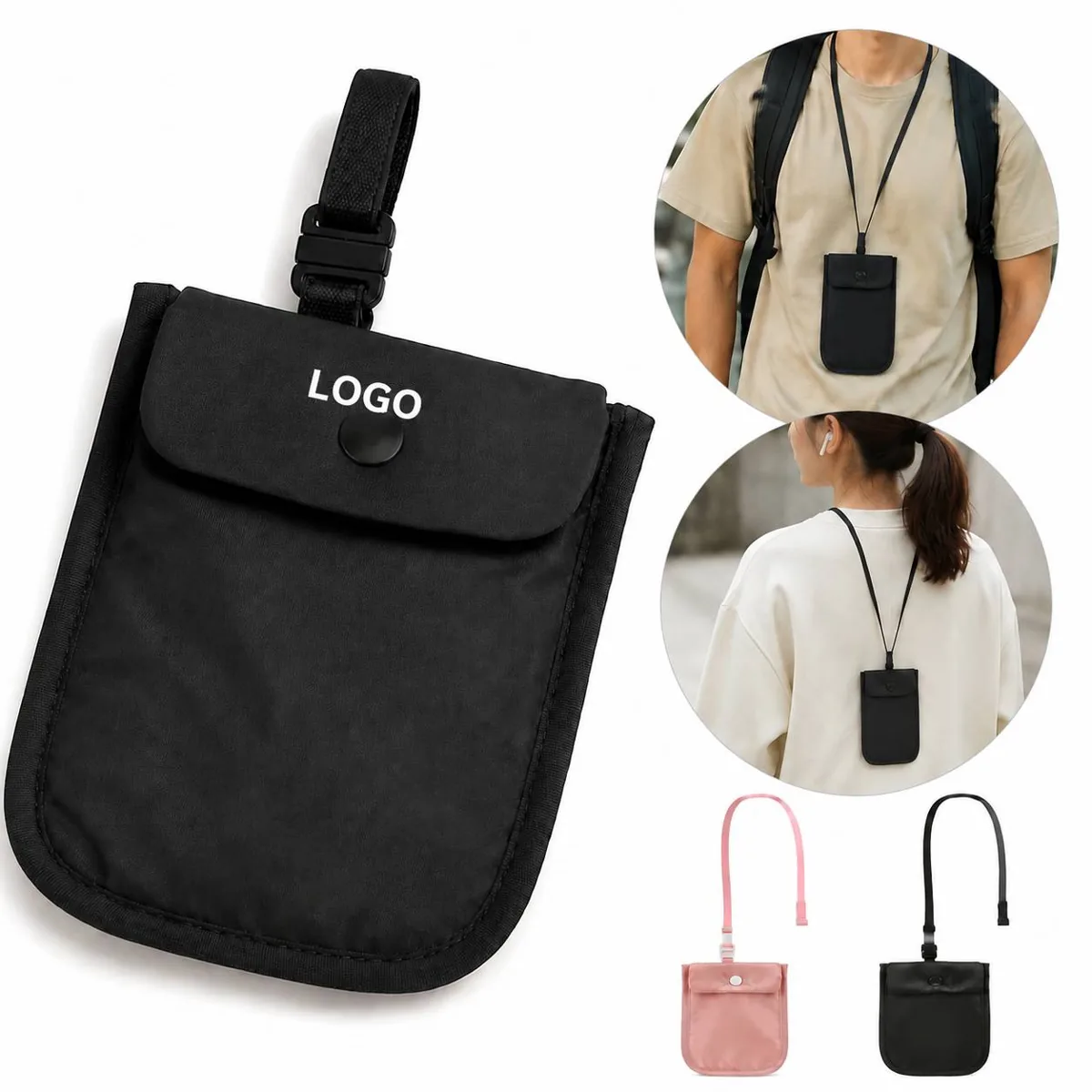 Hidden Bra Wallet Security Pouch for Travel with Soft